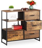 COSTWAY Ladderrek van bamboe, 4 niveaus, boekenkast, naturel, voor thuiskantoor en woonkamer, 60 x 35,5 x 148 cm