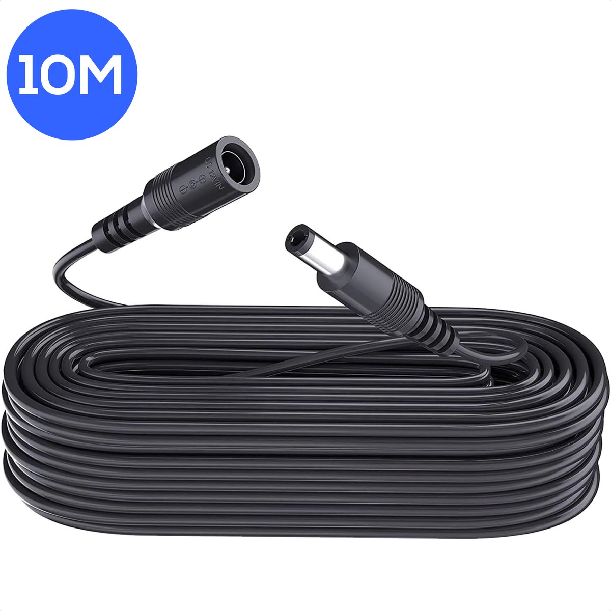 Teceye Verlengsnoer - 10 Meter - 12V 1A - Verlengkabel - Universeel - Voor Beveiliging camera -Kabel