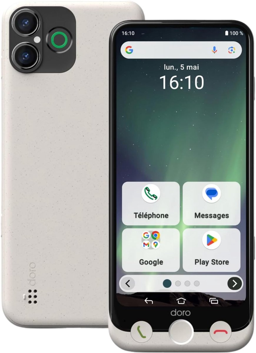 Senioren Smartphone met Groot Touchscreen en Fysieke Knoppen