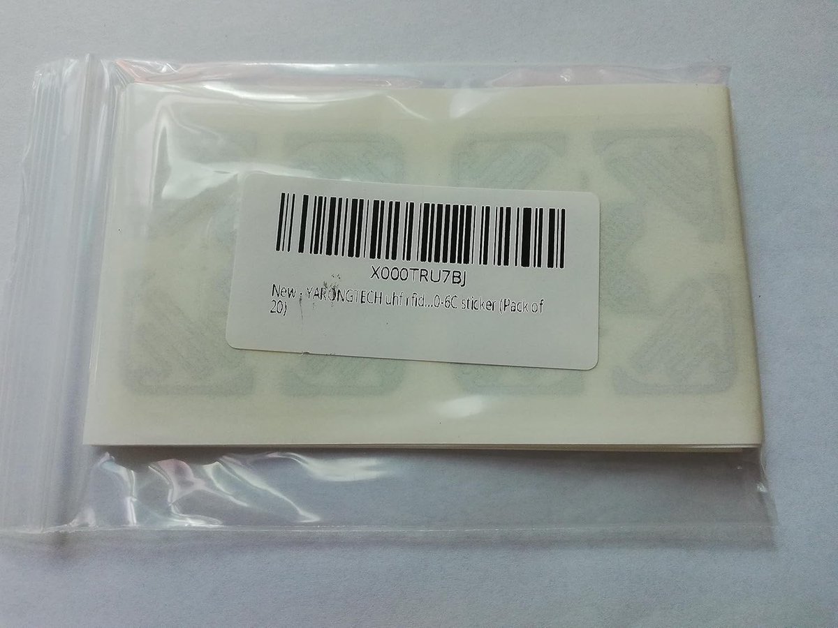 RFID UHF Stickers - Zelfklevende Tags - Voorraadbeheer - Grote Leesafstand - 50 x 50 mm - Grijs