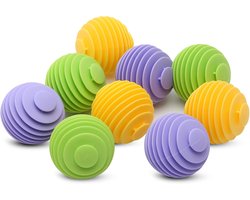 Washing Balls for Washing Machine, 9 Pieces Clothes Dryer Balls Rubber Silicone Dryer Balls Reusable Washing Balls Soften Fabric Washing Machine Balls Reduce Wrinkles and Stick