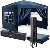 Tristar Partytent 3x3m - PT-7808 - Easy Up - Met Zijwanden - Waterdicht - inclusief Draagtas - Paviljoen - Opvouwbaar - Donkerblauw