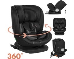 Lionelo Bastiaan 4in1 - Autostoel ISOFIX 360° Draaibaar - van Geboorte tot 12 jaar (40-150 cm / Groep 0/1/2/3) - RWF & FWF - Memory Foam - SideProtect - Volledig verstelbaar - Comfortabele Brede Zitting - Autostoeltje i-Size