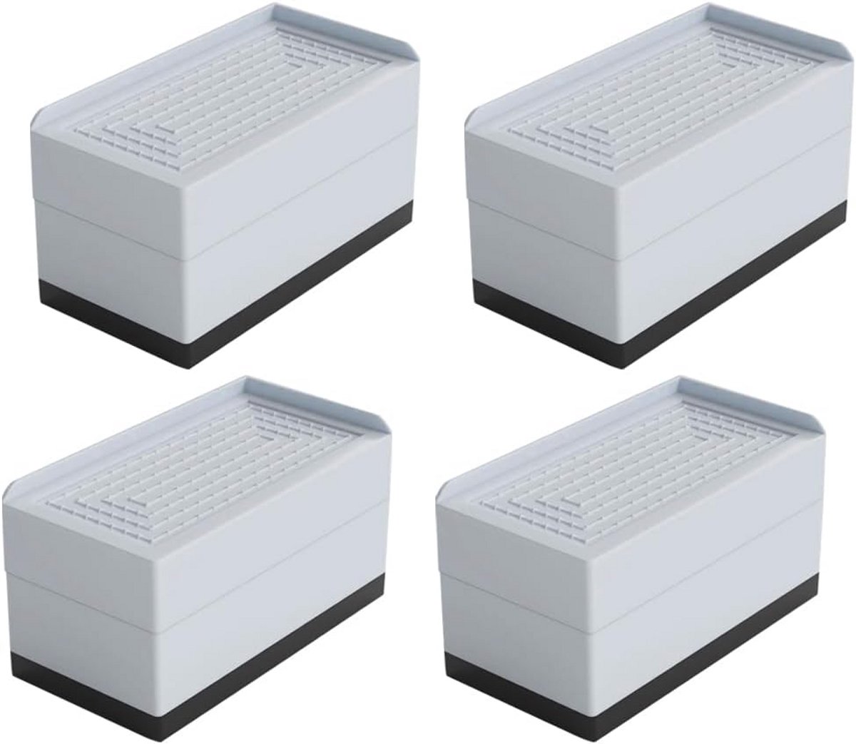 Set van 4 Verstelbare Meubelverhogers - 7,5 cm Extra Hoogte voor Bed, Bank en Kast