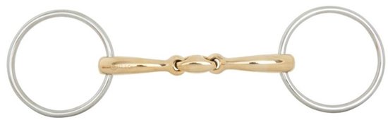 BR Double Cassé Lâche Mors Soft Contact 14 mm 14,5 Or