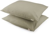 Walra Kussensloop Crispy Cotton - 2x 60x70 - Groen