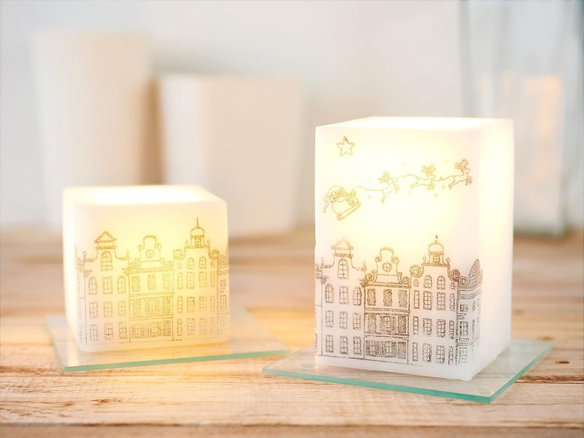 Glazen Onderzetters - Set Vierkant - Tafel Beschermen - Individueel Vormbaar - 12x12 cm