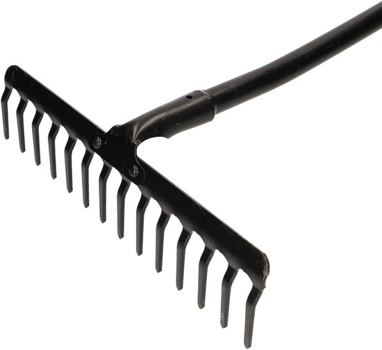 KOTARBAU® Tuinhark, Bladhark, Metaal, 37x144 cm, Zwart, 14 Tanden, Metalen Hark, Stevige Hark, voor Gazon, Robuust, Tuingereedschap van Merkloos	 — afbeelding 5