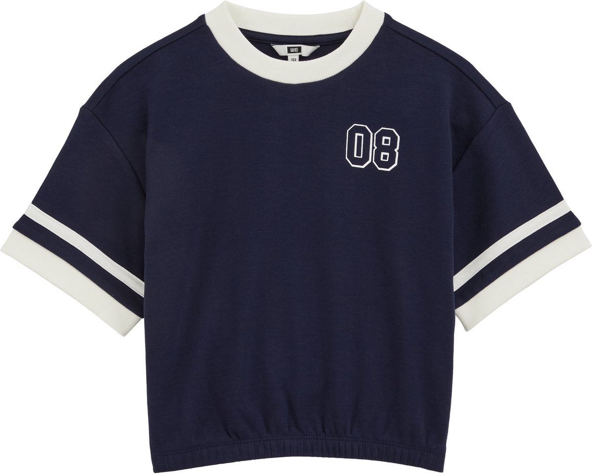 WE Fashion Meisjes oversized T-shirt met print