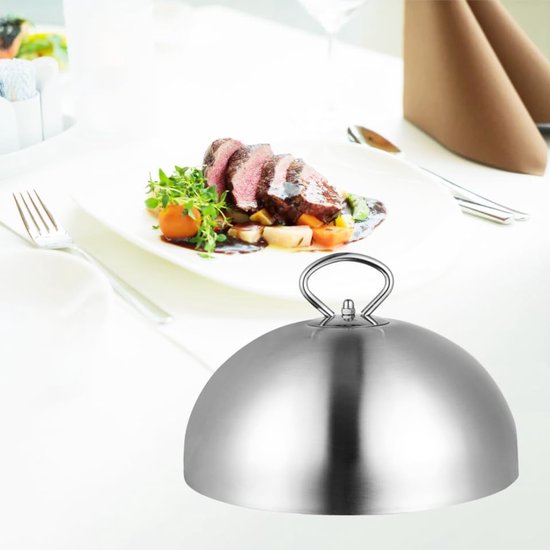 RVS steakhoes 26cm - Anti-oliespetter, multifunctioneel voor grillen en bakken — afbeelding 5