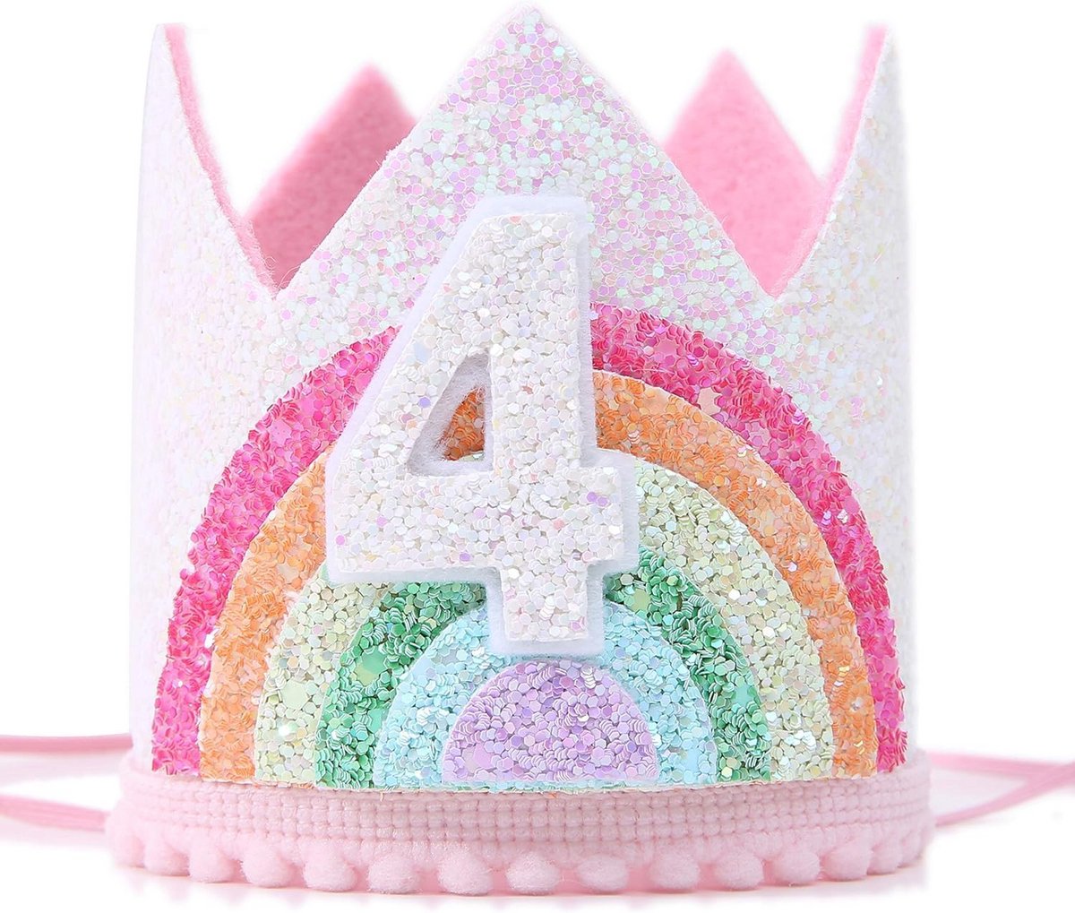 Regenboog Verjaardagskroon Meisjes Haarband Feest Accessoire