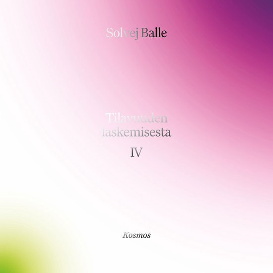 Tilavuuden laskemisesta IV - cover