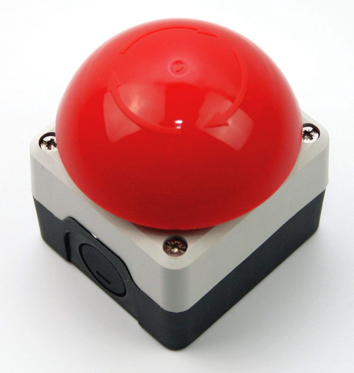 Noodstop Schakelaar - Paddenstoelknop - Industriële Controle - Vergrendelend IP65 - 72mm Kop - Rood