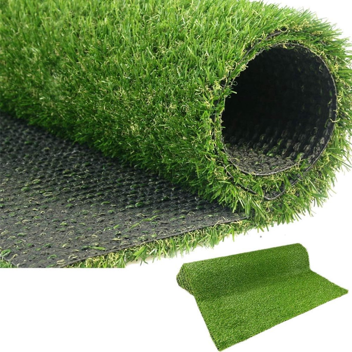Realistisch Kunstgras Gazon 20mm Poolhoogte Hoge Dichtheid voor Tuin en Terras