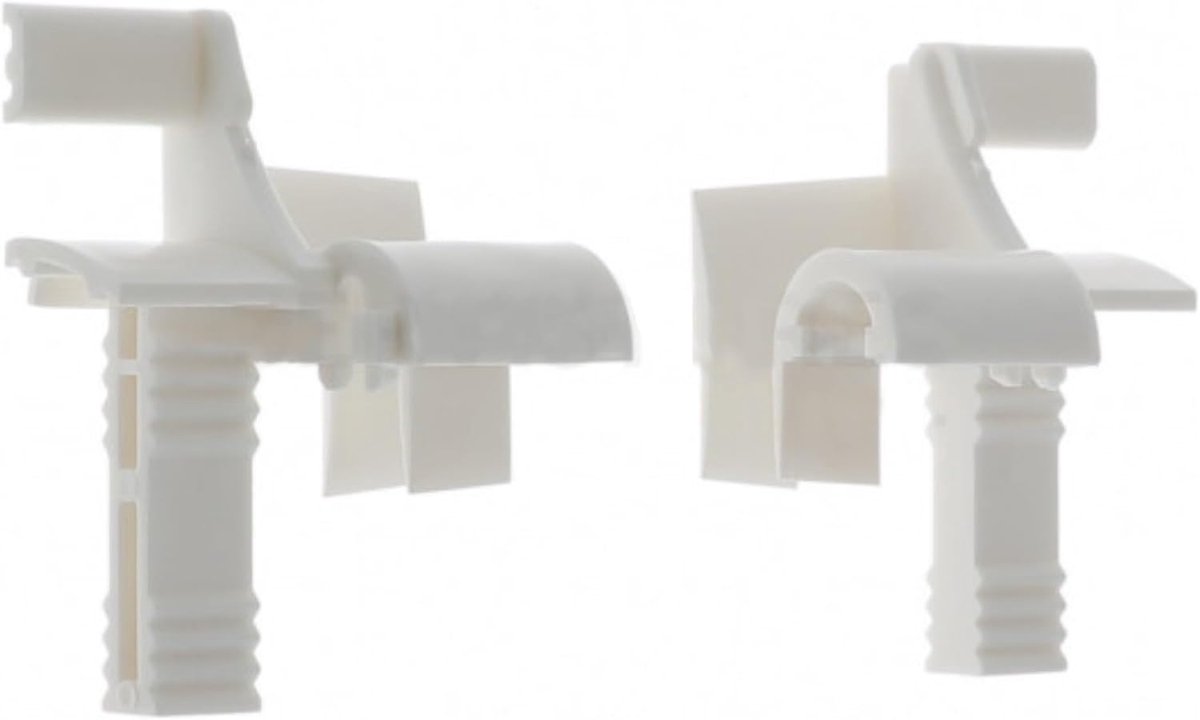2x Rolgordijn Kwartcirkel Tulip voor Lamellen 7-9mm - Universele PVC Ophanghaak & Accessoi