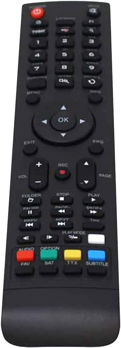 HD Ontvanger Afstandsbediening Vervanging voor Set-Top Box Zwart