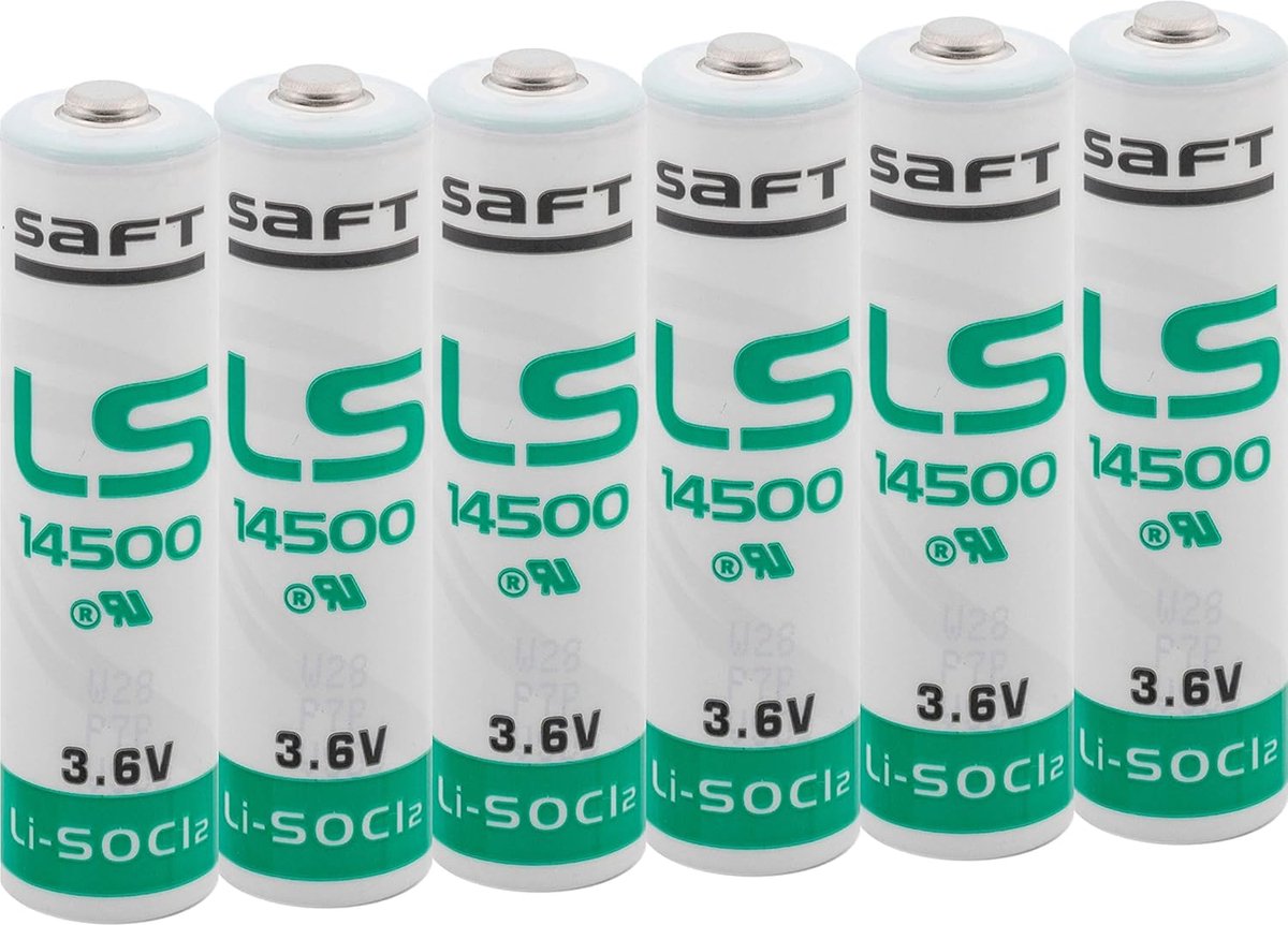 Lithium Batterijen - Wegwerpbatterijen - Apparaten Voeden - 3.6 Volt Vermogen - 6 Stuks - Wit