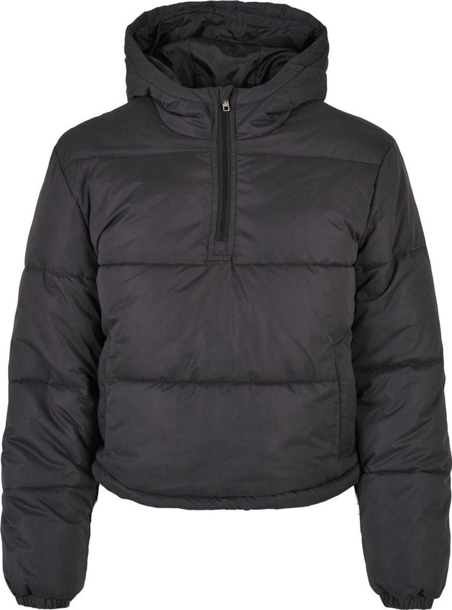 Urban Classics Pull Over Gewatteerd jack 4XL Zwart