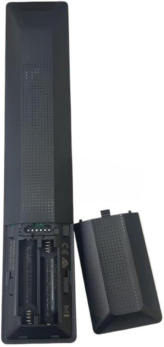 TV Afstandsbediening - Universele Controller - Smart TV Bediening - Spraakbesturing Functie - 15 x 8 x 3 cm - Zwart
