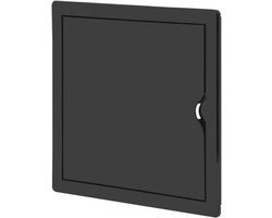 Inspectie Deur - Toegangspaneel Luik - Verborgen Installaties Toegankelijk - Omkeerbare Deur - 20 x 20 cm - Zwart