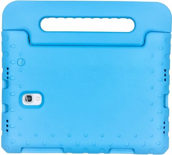 Tablet Hoes Kinderen Geschikt voor Samsung Galaxy Tab A 10.5 (2018) - Kidsproof Backcover met handvat - Blauw - Merkloos