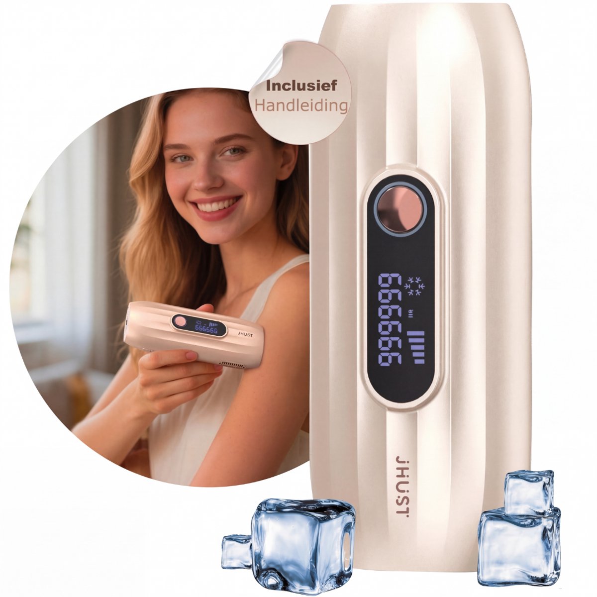 JHust® IPL Laser Ontharingsapparaat - Ontharing voor thuis - IPL Laser Ontharing - Laser Ontharingsapparaat - Ontharingsapparaten - Epileerapparaat Dames