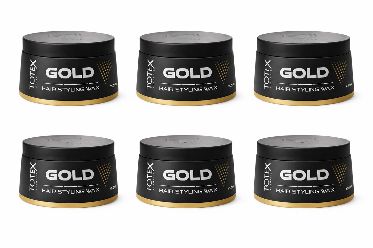 Totex One Million Gold Hair Styling Wax - 6 x 150ml