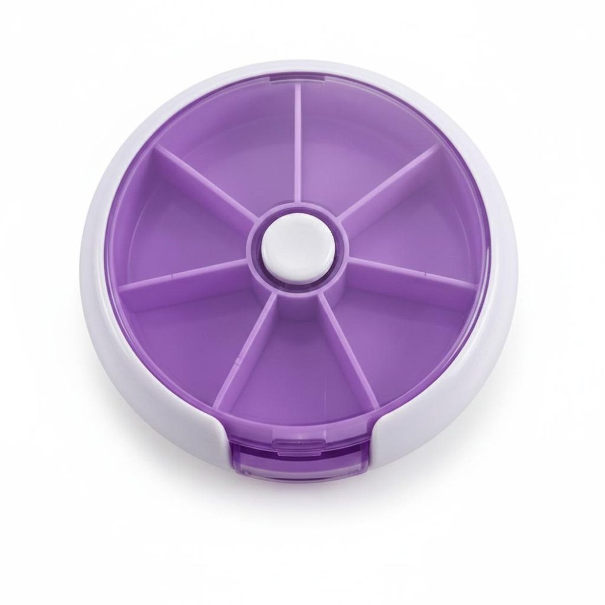 FruitBuddy Medicijndoosje 7 Dagen – Pillendoos Week – Medicatie & Vitaminen Organizer – Compact – Purple/ paars