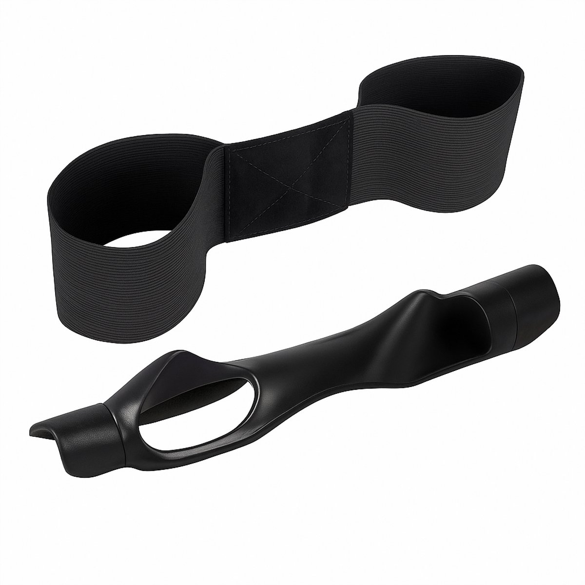 Swing- en Grip-Trainer – Zwarte Grip Trainer + Swingcorrectie Band - Golf Trainingsmateriaal - Golf Spullen