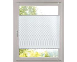 Plisségordijn Wit Diamantstructuur 60x130 cm Lichtdoorlatend zonder Boren