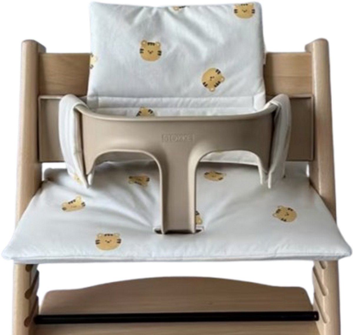 Stoelverkleiner leeuw - kussenset leeuwtjes- stoelverkleiner voor stokke tripp trapp - kinderstoel verkleiner - stoel kussen