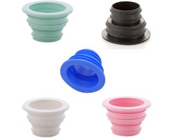 5 Stuks - Afdichting - Afvoerpijp Afdichting - 6*6*3.7cm - 5 kleuren - PP - Pijp Slang Afdichtring - Content Voor Afvoerpijpadapter - Voor Sanitair Plug Voorkomen Lekkage - Voor Keuken, Badkamer, Toilet - Anti-geur