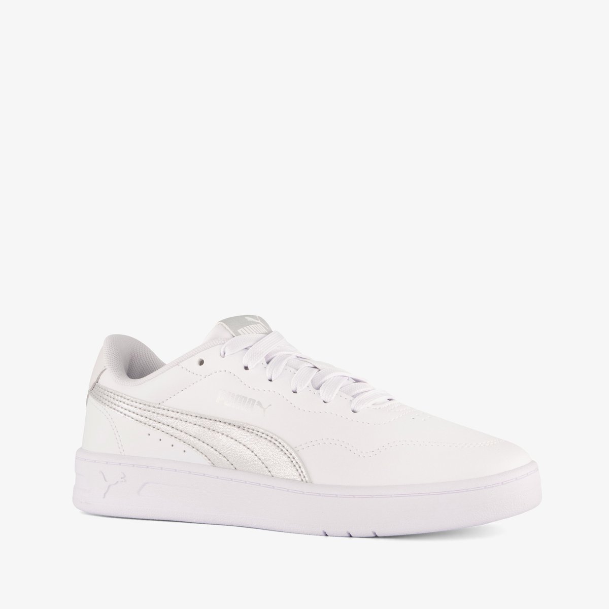 Puma Court Lally Metallic dames sneakers Wit