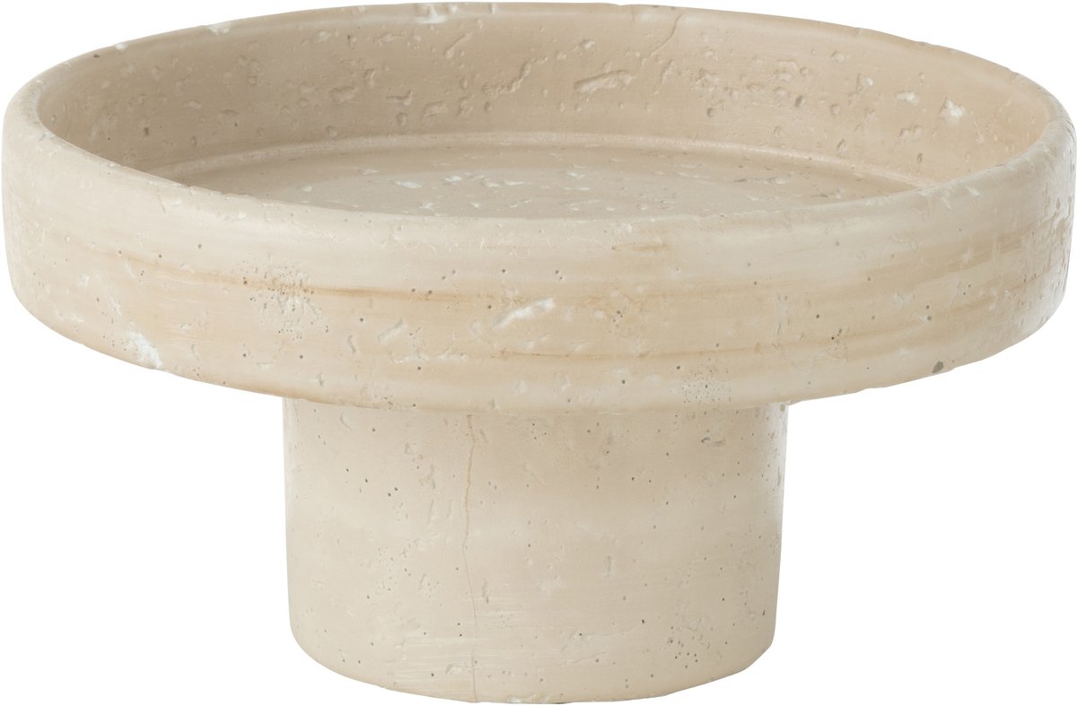 J-Line plateau Olina - cement - creme - small