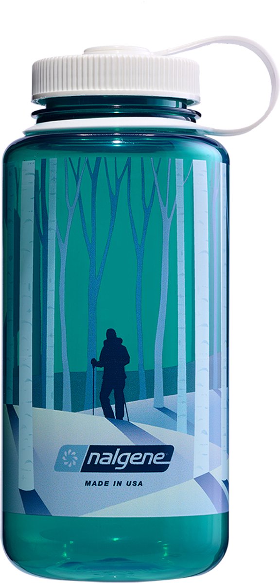 Nalgene - Wide-Mouth Bottle - drinkfles - waterfles - 1000ml Landscape Trout Sustain - BPA free