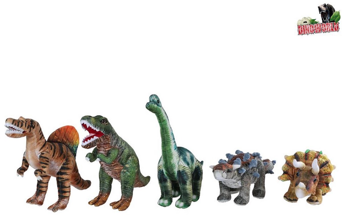 Van Manen dinosaurus knuffel pluche 33cm speelgoed DinoWorld.