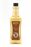 Reuzel Grooming Tonic fles met bruin etiket en zwarte dop.
