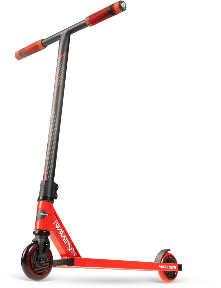 Stuntstep - Madd Gear MG1 Rood - Vanaf 5 jaar of 110 cm - Ultralicht pro deck - 100mm Wielen - Perfect Voor de Beginner