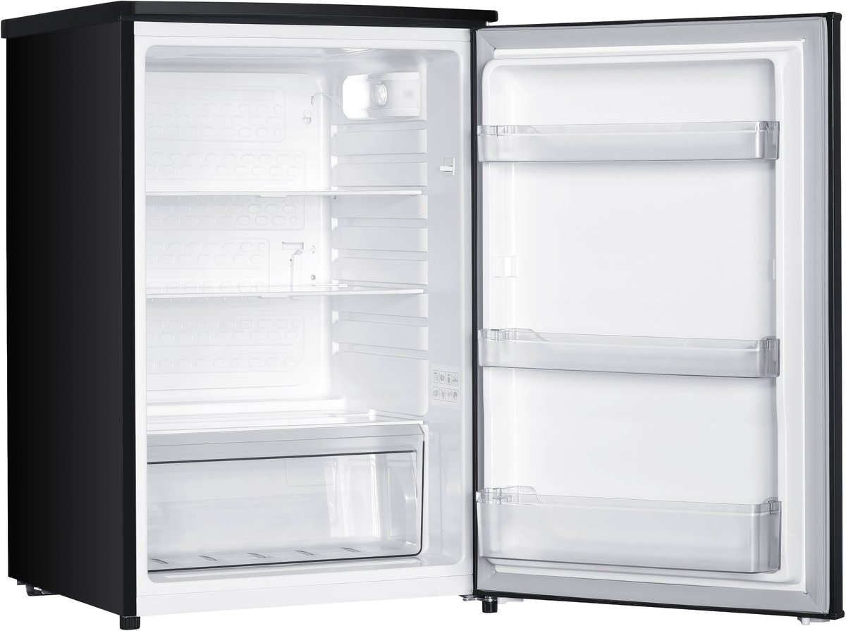 Tomado TLT5501B tafelmodel koelkast energiezuinig - 126 liter - Zonder vriesvak - 55 cm breed - Zeer stil: 35 dB - Led-verlichting - Energielabel C - Vrijstaand - Zwart — afbeelding 5