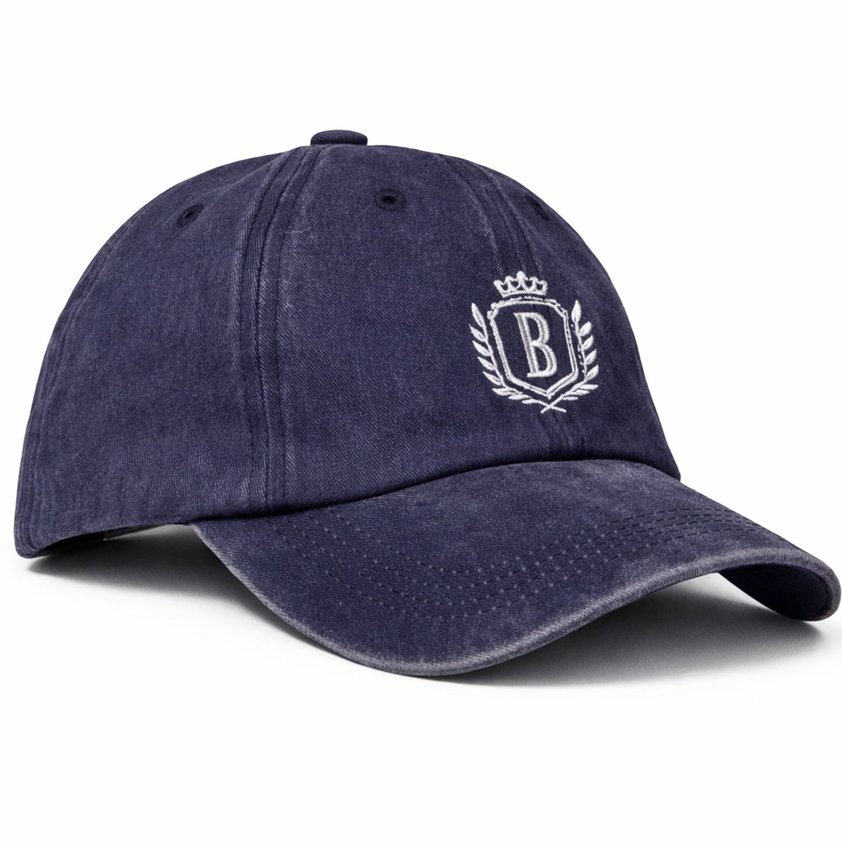 Bèlfort Pet Baseball Cap Blauw Heren - 100% Premium Katoen - Verstelbare Pet met Riemsluiting - Mannen / Vrouwen - Casual Pet -