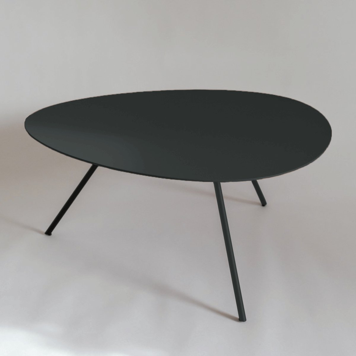 Bijzettafel Metaal Organische Vorm 35 cm – Rosemary Style 2 – Antracietgrijs – Sentimo