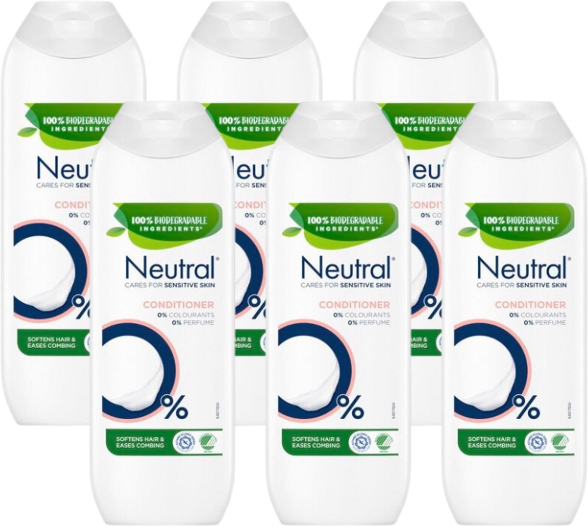 6x Neutral 0% Parfumvrij Conditioner (250 ml)