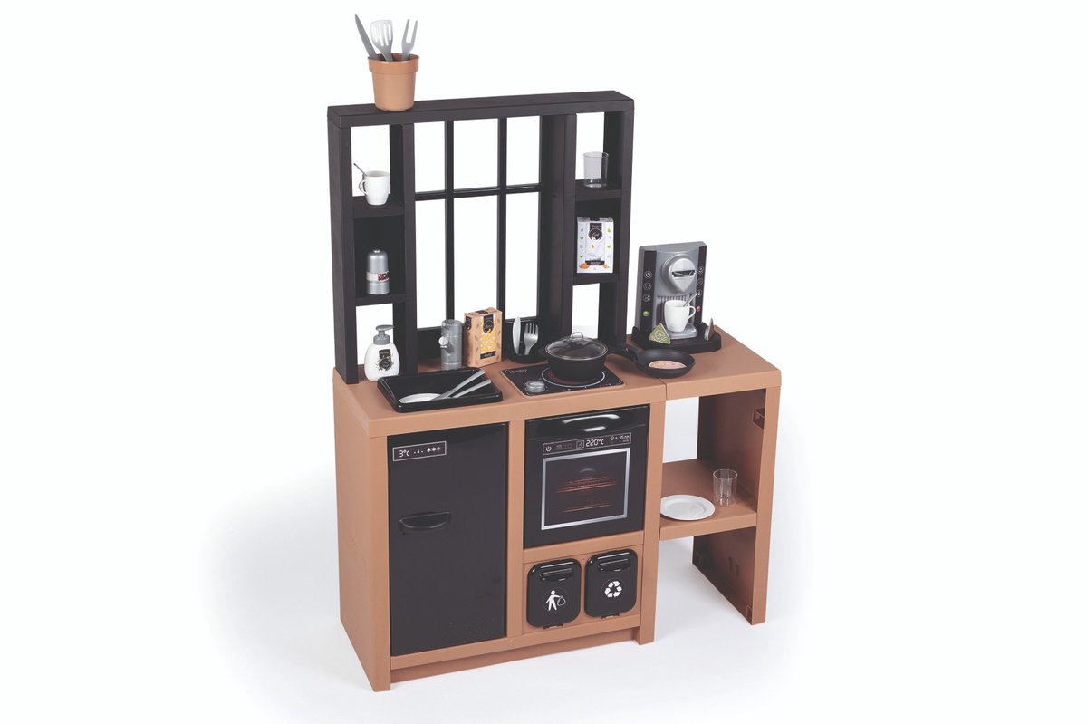 Smoby - Loft Keuken Bruin - Speelkeuken