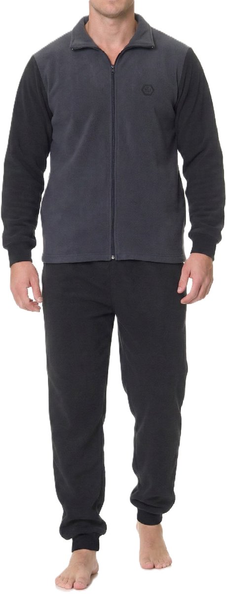 Heren Elegant Polar Fleece Huispak Trainingspak Vrijetijdspak Joggingpak