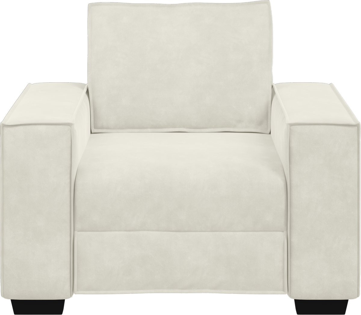 vidaXL Fauteuil - Crème - 100x78x84 - cm - Fluweel