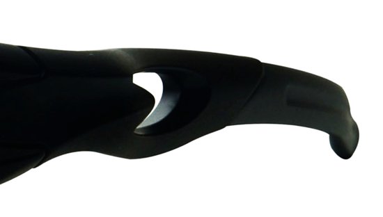 Half Rim Red Sports Master Zonnebril Antislip Verstelbare Neusvleugels Lichtgewicht Polaroid Sport — afbeelding 3