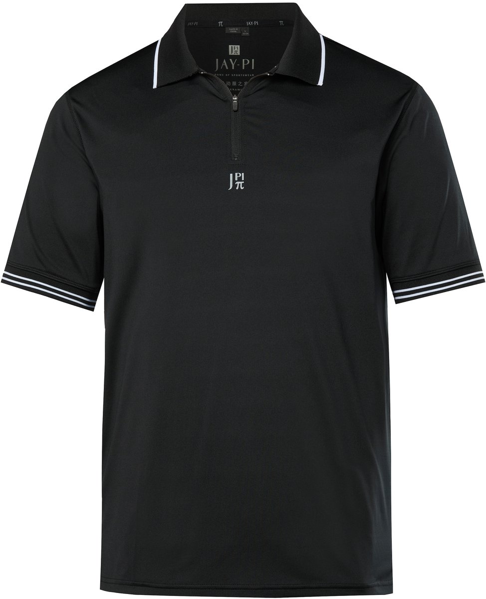 JAY-PI - Heren - Functioneel poloshirt tennis halflange mouw QuickDry - Zwart - Maat XXL