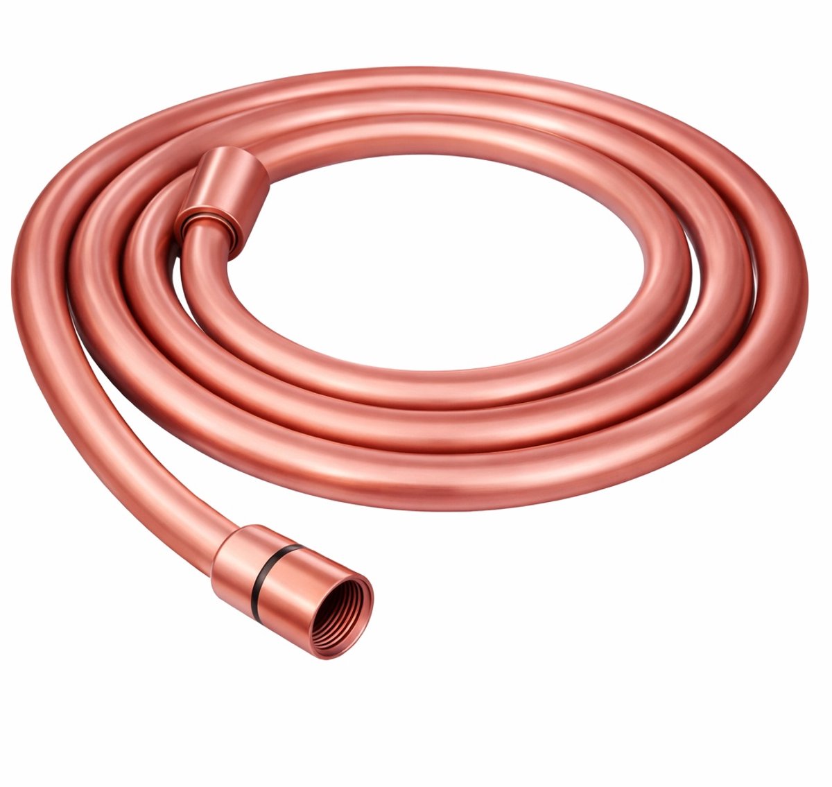 Tripleton® Doucheslang 150 cm Koperkleur – Kunststof Badkamerslang met Metalen 1/2 Inch Aansluitingen – Universele Vervanging Doucheslang – Anti-Knik – Geschikt voor Handdouche, Regendouche & Douchekraan