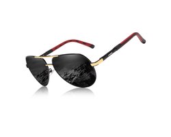 KingSeven GoldStar - Pilotenbril met UV400 en polarisatie filter