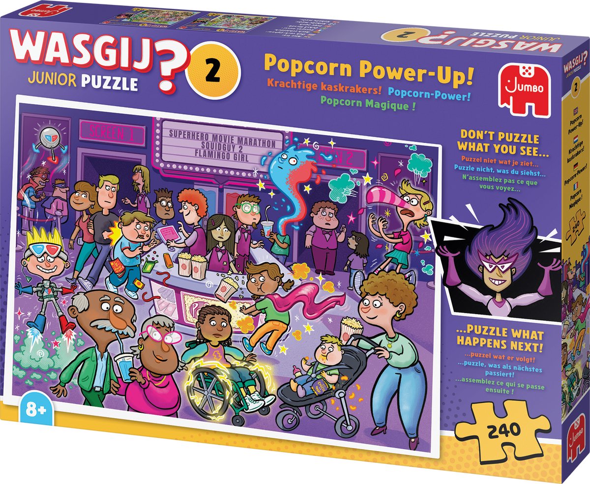 Wasgij Junior - Krachtige kaskrakers! - 240 stukjes - Legpuzzel voor kinderen — afbeelding 3